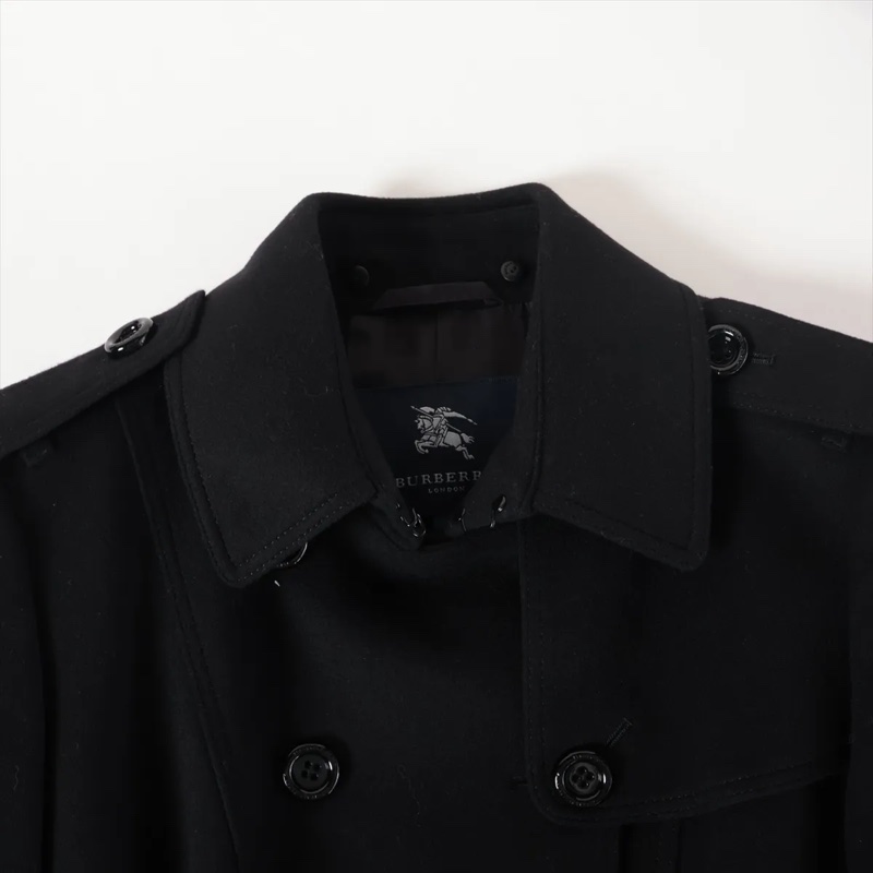 【日本限定藍標】 Burberry 限定款 貴婦千金版型 毛呢大衣 專櫃13萬！-2