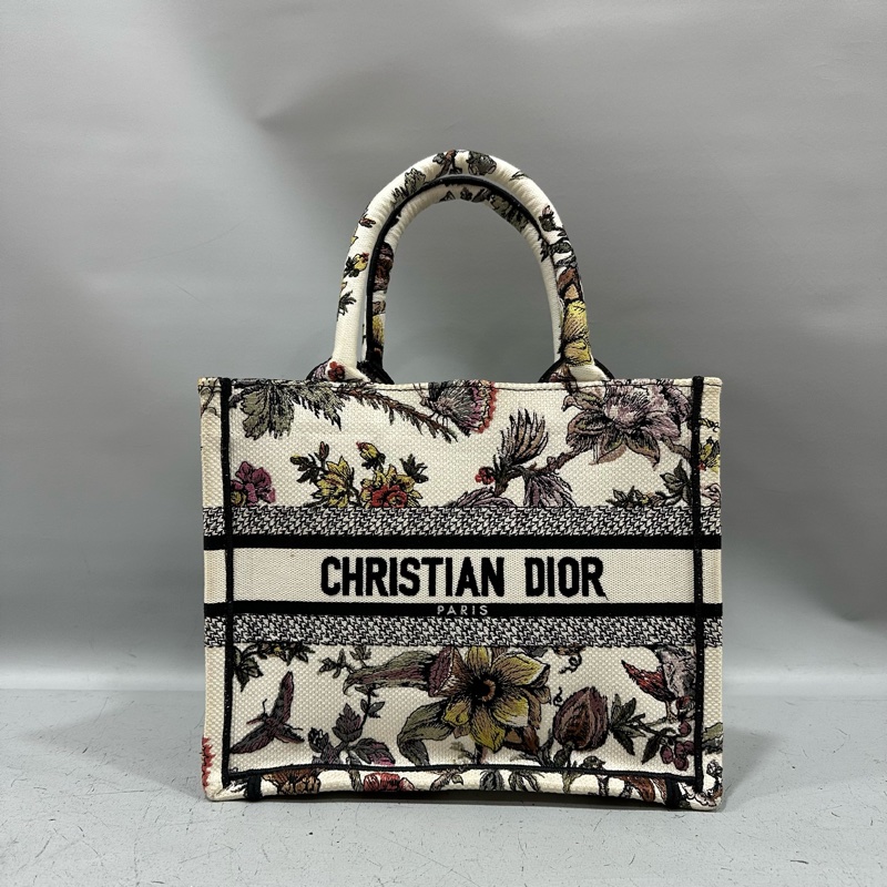 Dior M1265 刺繡花園手提托特包 送原廠絲巾*2-0