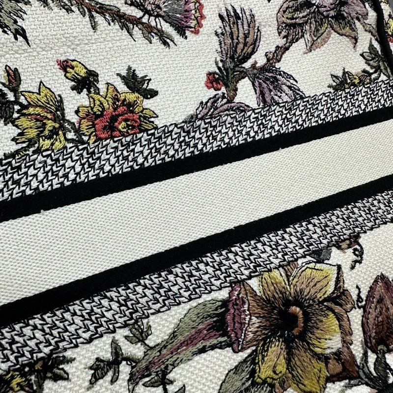 Dior M1265 刺繡花園手提托特包 送原廠絲巾*2-14