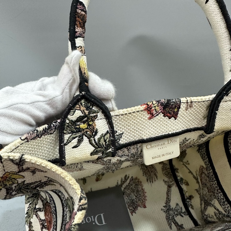 Dior M1265 刺繡花園手提托特包 送原廠絲巾*2-28