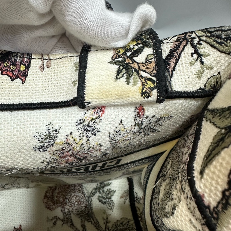 Dior M1265 刺繡花園手提托特包 送原廠絲巾*2-37
