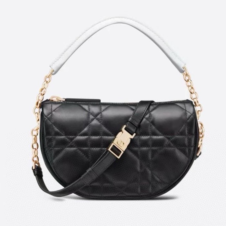 ✨Dior vibe hobo羊皮小號 專櫃十萬 單肩斜背手提都好酷🖤-4