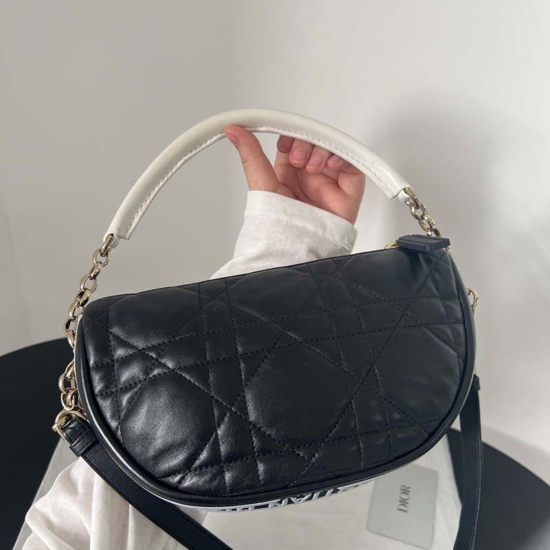 ✨Dior vibe hobo羊皮小號 專櫃十萬 單肩斜背手提都好酷🖤-6