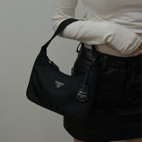 #附盒子保卡 Prada 2000 hobo