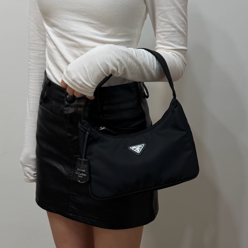 #附盒子保卡 Prada 2000 hobo-1