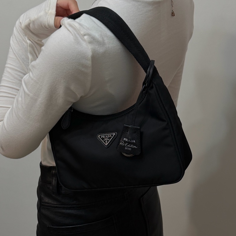 #附盒子保卡 Prada 2000 hobo-2