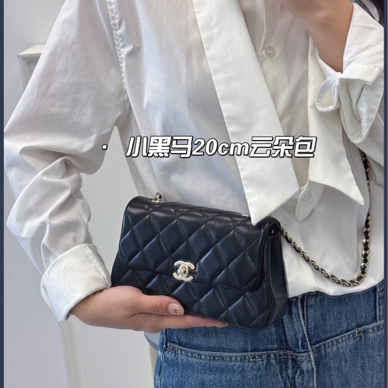 🌟全新Chanel 25s 手機包 黑金 芯片款-1