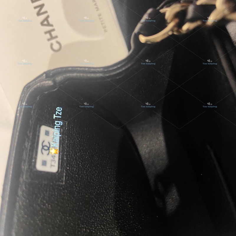 🌟全新Chanel 25s 手機包 黑金 芯片款-18