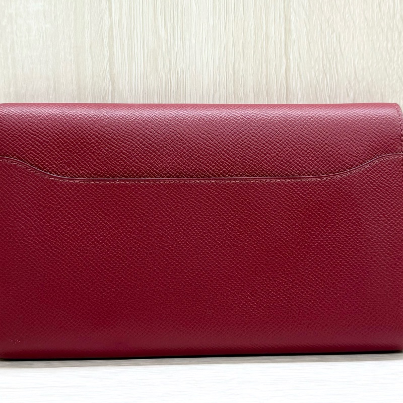 HERMES石榴紅色EPSOM康康長夾-14