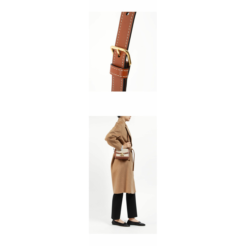 CELINE 25SS 紡織船首薄款 Triomphe 包 188882EGC 02NT 1497-1