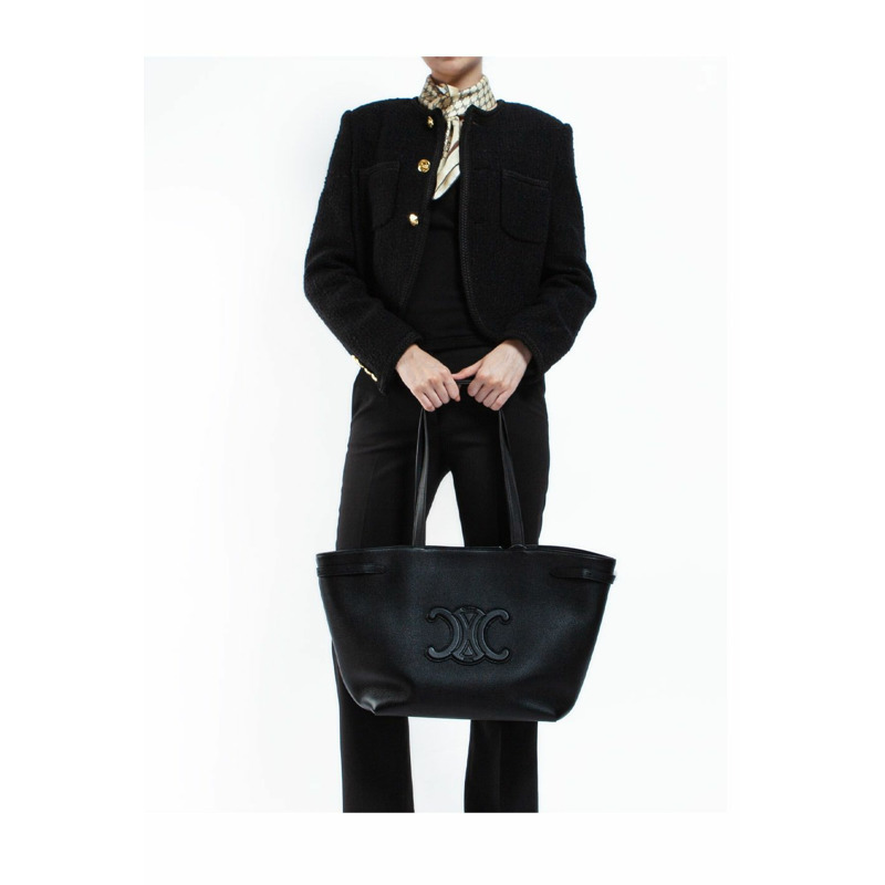 CELINE 中號 Trionf 粒面小牛皮 Anais Cabas 包 116853ENY 38NO 1373-1