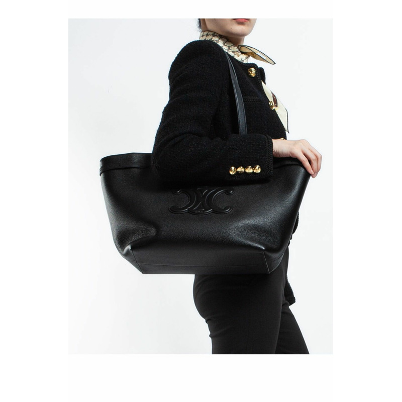 CELINE 中號 Trionf 粒面小牛皮 Anais Cabas 包 116853ENY 38NO 1373-7