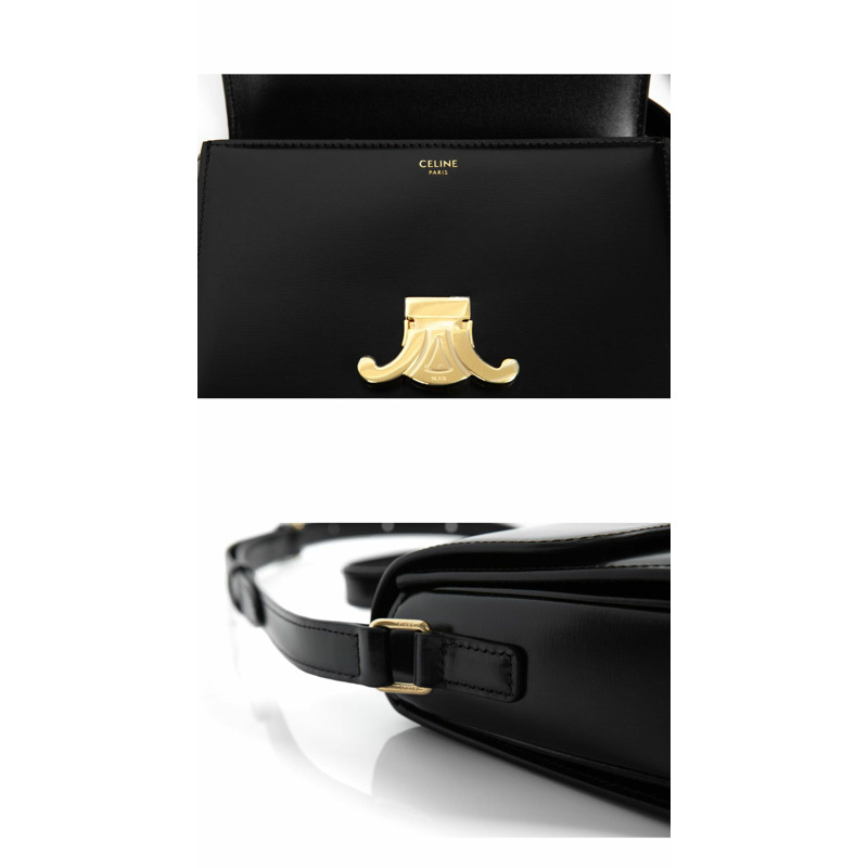 CELINE 亮面小牛皮 Teen Trionf 包 188423BF4 38NO 1608-1