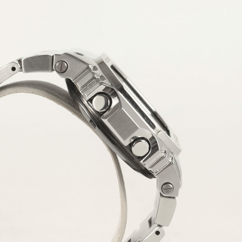 卡西歐 G-SHOCK GMW-B5000D-1CJF 第一代全金屬錶盤彩色太陽能電波腕錶 銀色 男士-3