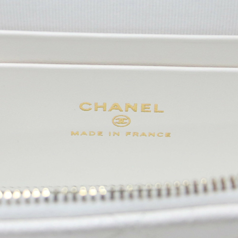 香奈兒 (CHANEL) 香奈兒 25 鏈條肩背包 AP4385 手提包 Vanity Matelasse Coco Mark Caviar 皮革白金女士-4