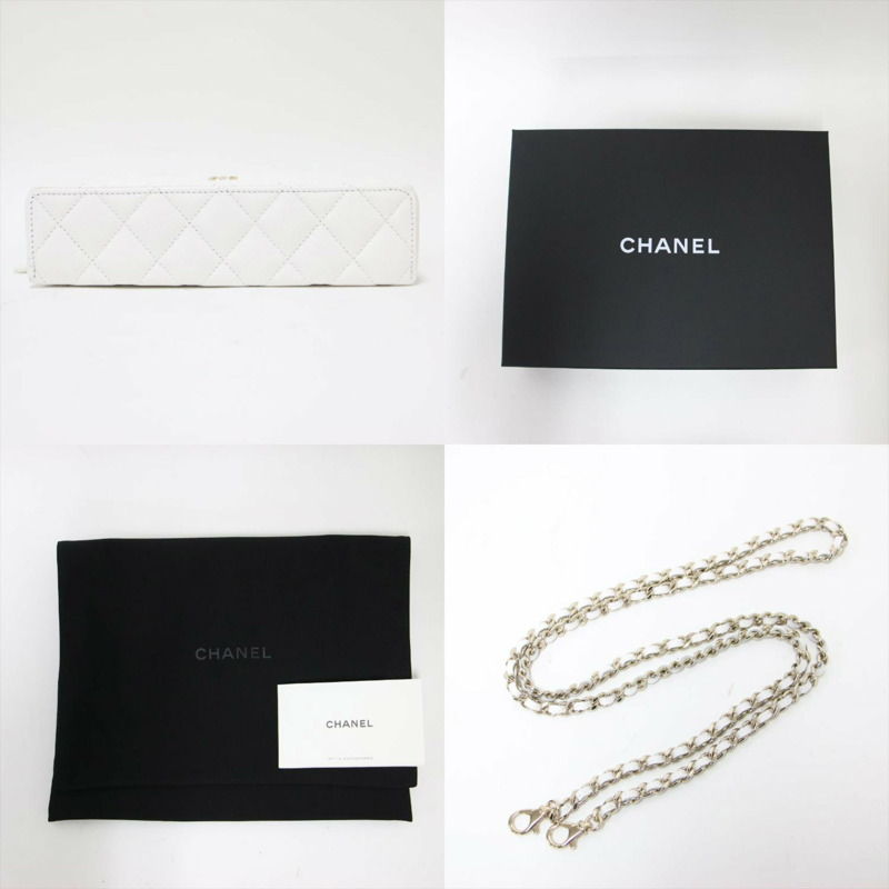 香奈兒 (CHANEL) 香奈兒 25 鏈條肩背包 AP4385 手提包 Vanity Matelasse Coco Mark Caviar 皮革白金女士-6