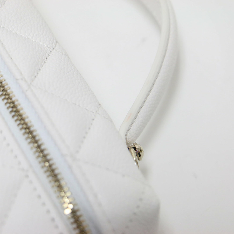 香奈兒 (CHANEL) 香奈兒 25 鏈條肩背包 AP4385 手提包 Vanity Matelasse Coco Mark Caviar 皮革白金女士-10