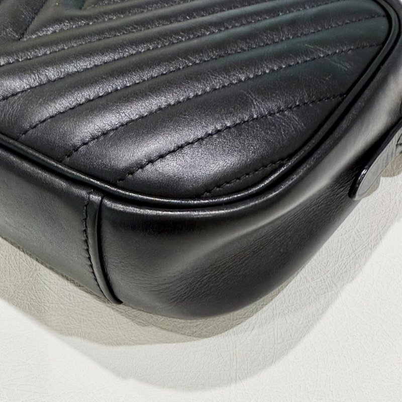 Louis Vuitton - 黑色牛皮金釦彩色皮標New Wave相機包-8