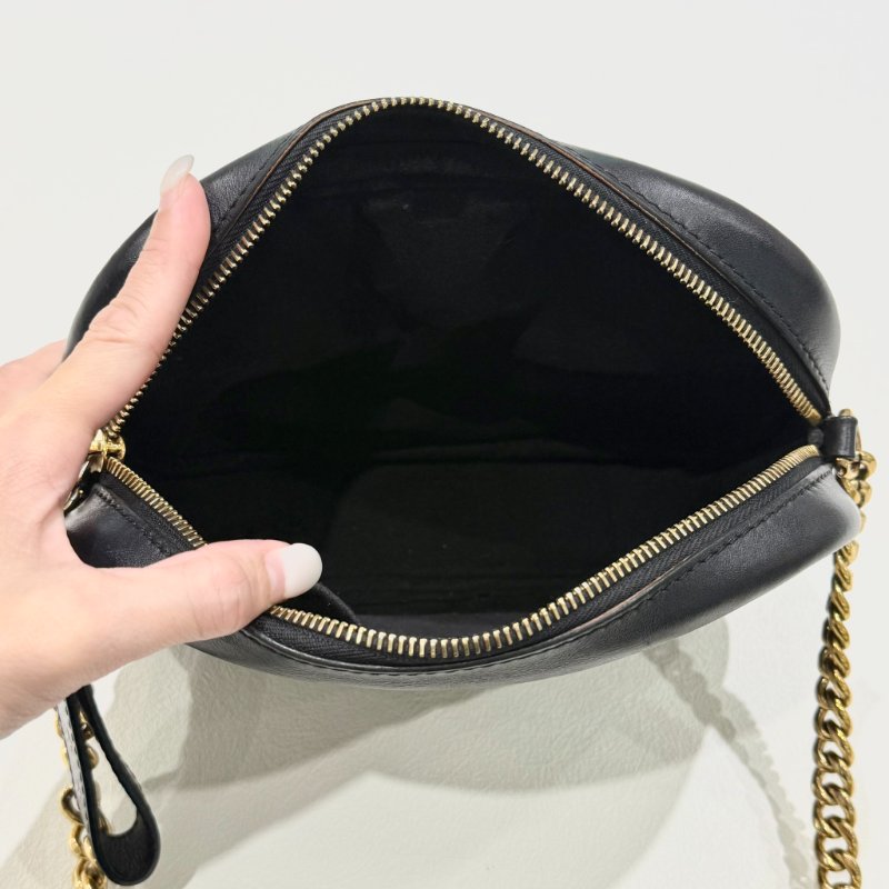 Louis Vuitton - 黑色牛皮金釦彩色皮標New Wave相機包-9