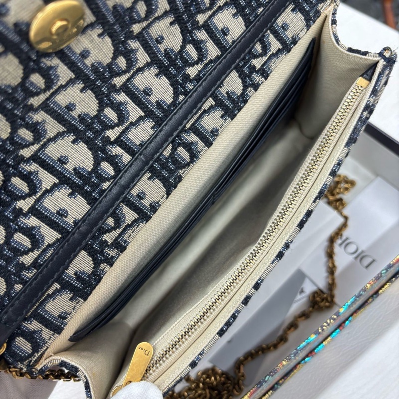 Dior老花馬鞍大號Woc鏈條包 尺寸約22*14-7