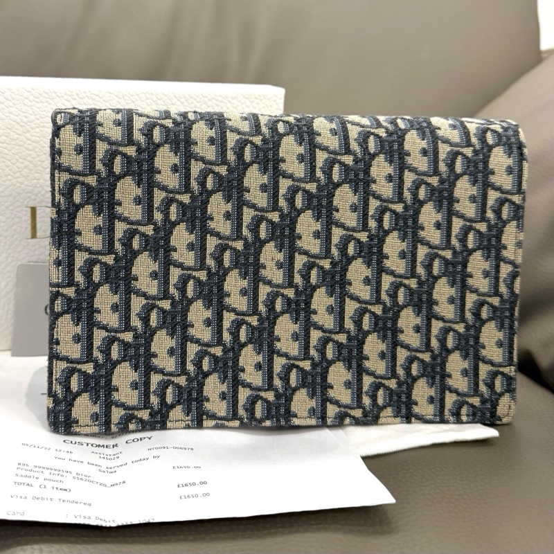 Dior老花馬鞍大號Woc鏈條包 尺寸約22*14-1