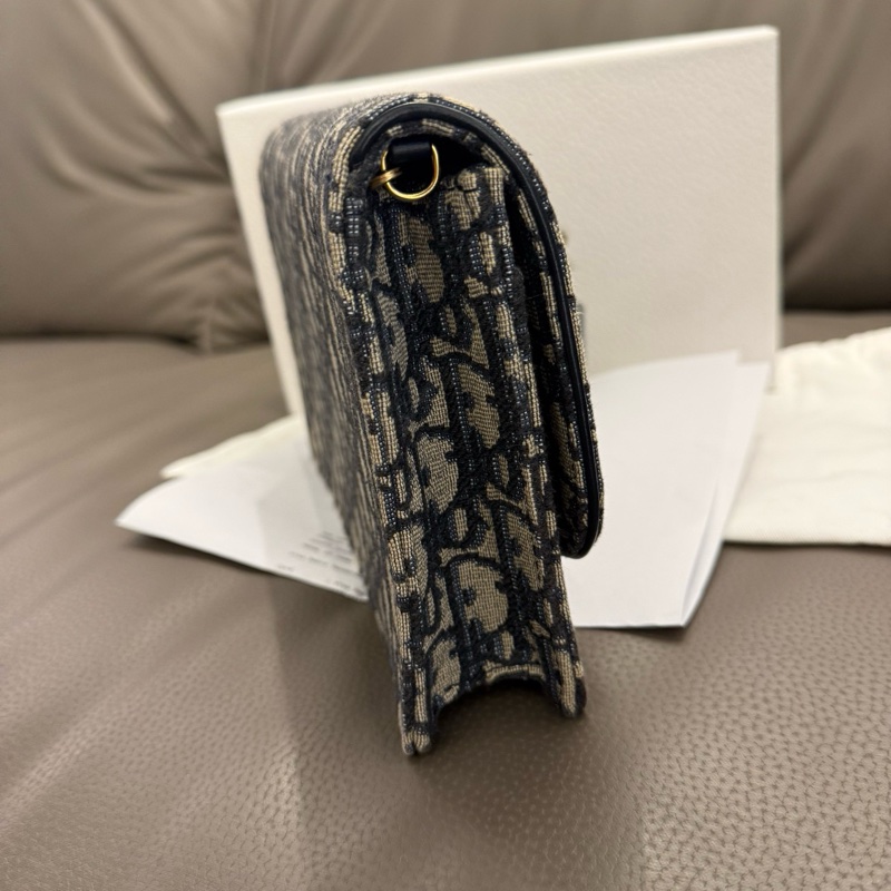 Dior老花馬鞍大號Woc鏈條包 尺寸約22*14-2