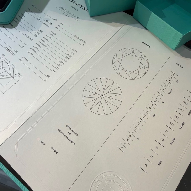 Tiffany 蒂芙尼一克拉鑽戒F色1.07克拉VS1淨度-2