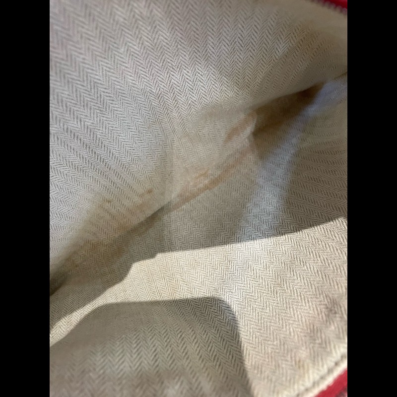 Hermes garden party36 紅色銀扣花園包 框刻-10