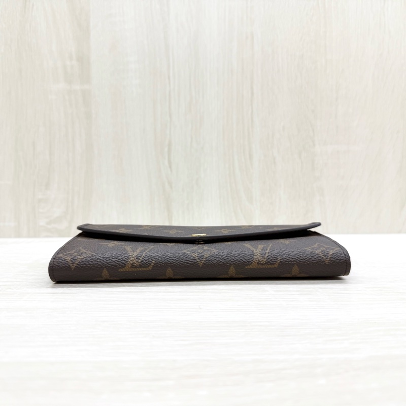 LV原花咖啡內裡下蓋信封長夾M60531-5