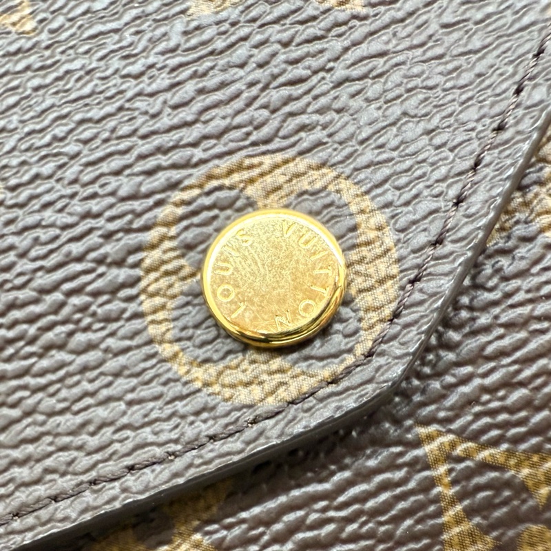 LV原花咖啡內裡下蓋信封長夾M60531-13