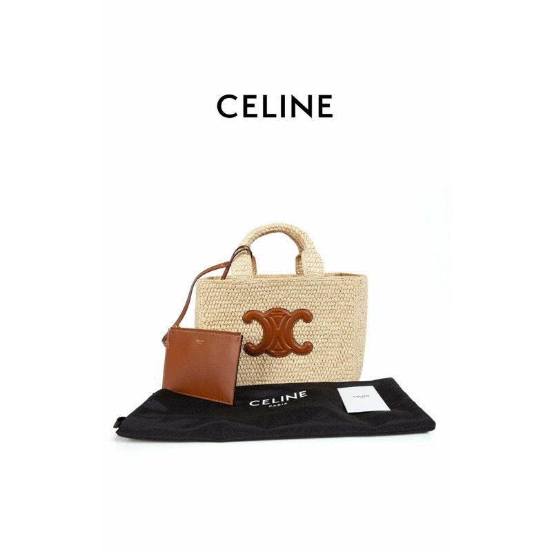 CELINE 25SS 拉菲草小牛皮小號 Tais Cabas 包 116302FF7 04LU 1605-8