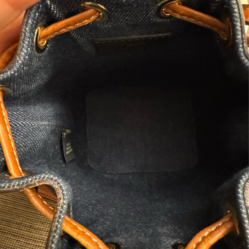 FENDI 牛仔拼皮 迷你小水桶-2