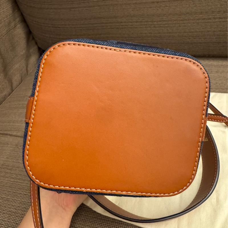FENDI 牛仔拼皮 迷你小水桶-5