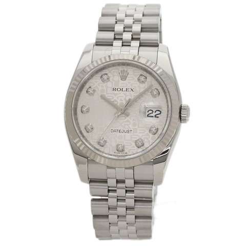 勞力士 116234G Datejust 男士十鑽腕錶，精鋼/SS/18K 白金材質