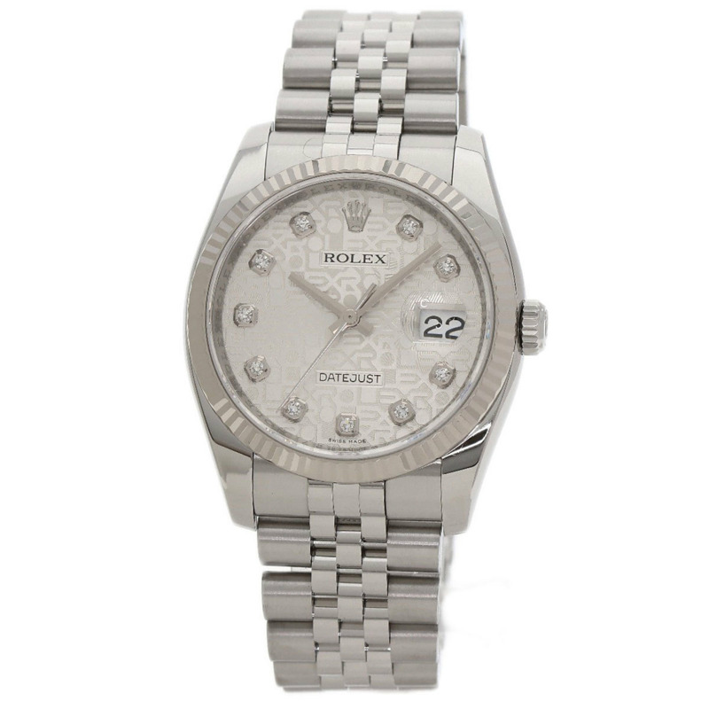 勞力士 116234G Datejust 男士十鑽腕錶，精鋼/SS/18K 白金材質-0