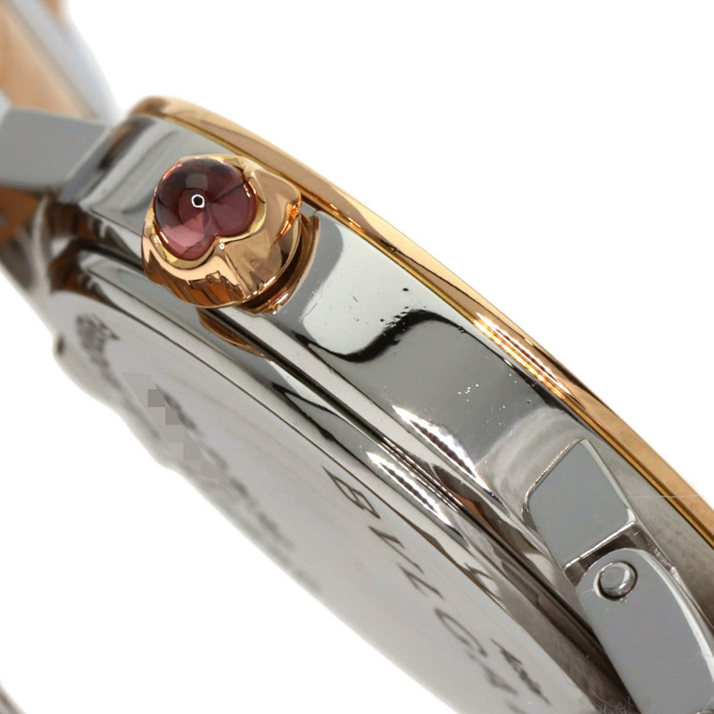 寶格麗 BBLP26SG 女士腕錶，精鋼/SSx18KPG/18KPG-8