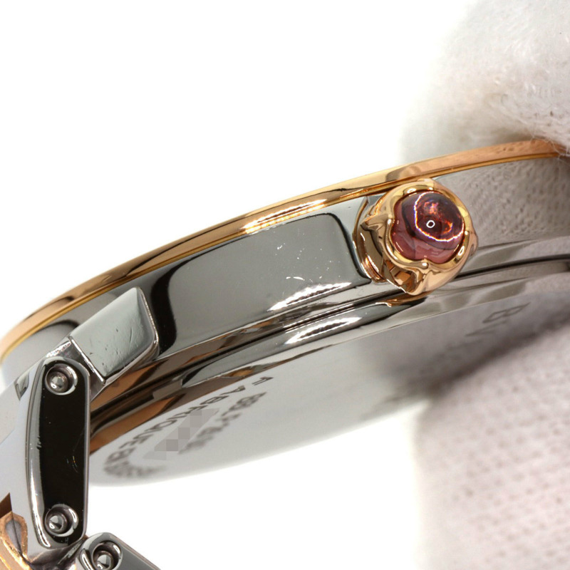 寶格麗 BBLP26SG 女士腕錶，精鋼/SSx18KPG/18KPG-9