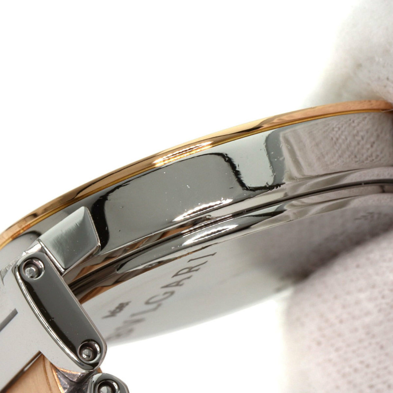 寶格麗 BBLP26SG 女士腕錶，精鋼/SSx18KPG/18KPG-11