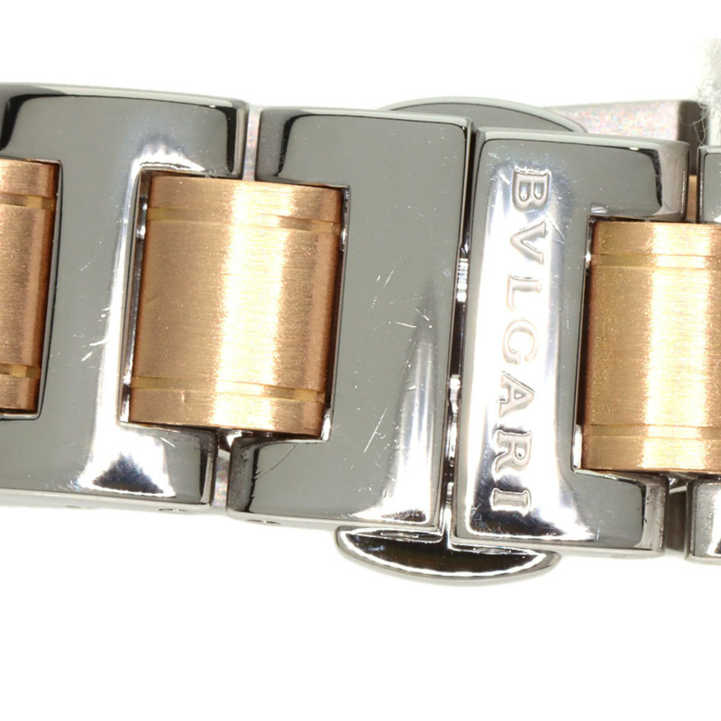 寶格麗 BBLP26SG 女士腕錶，精鋼/SSx18KPG/18KPG-16