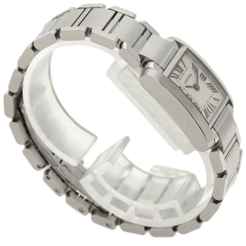 卡地亞 Tank Française W51008Q3 SM 女士精鋼腕錶-1