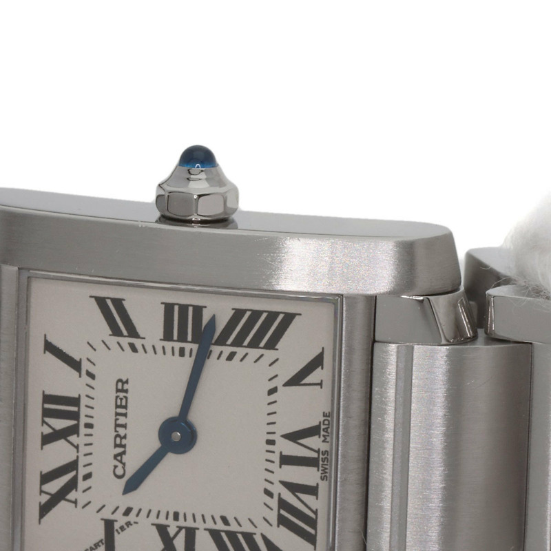 卡地亞 Tank Française W51008Q3 SM 女士精鋼腕錶-12