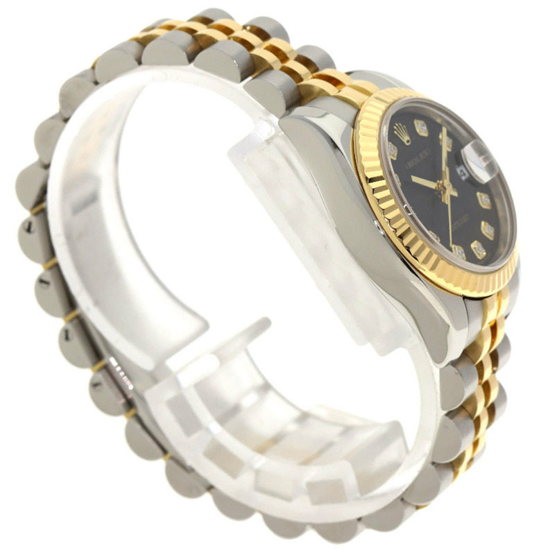 勞力士 179173G Datejust 10P 鑲鑽腕錶 不鏽鋼/SSx18K黃金/18K黃金 女士勞力士-1