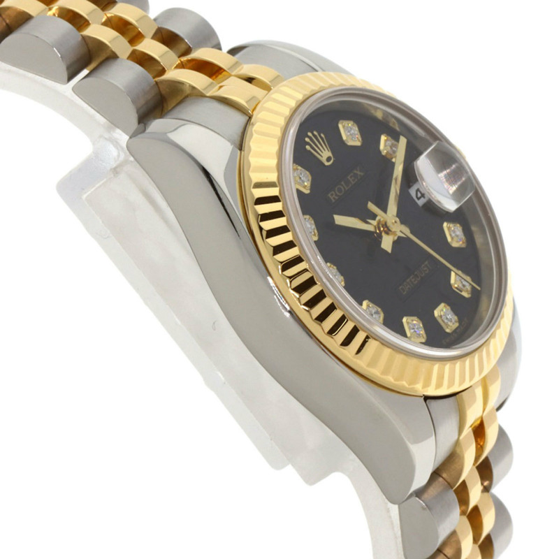 勞力士 179173G Datejust 10P 鑲鑽腕錶 不鏽鋼/SSx18K黃金/18K黃金 女士勞力士-5