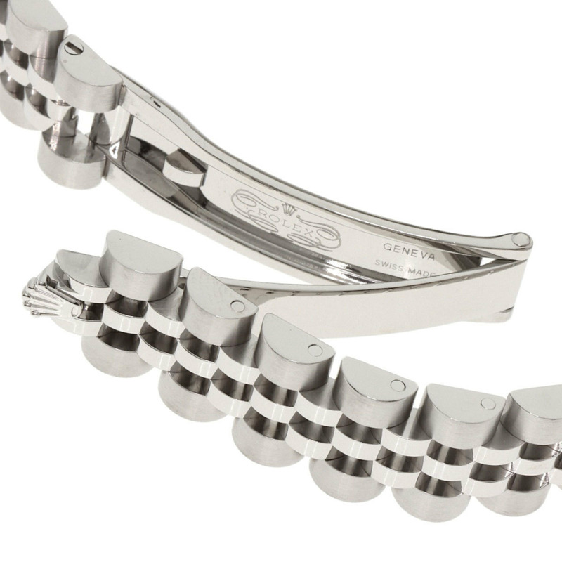 勞力士 179384G Datejust 10 件組鑲鑽錶圈腕錶，精鋼/SS/18K 白金材質，鑲鑽，女士款-7