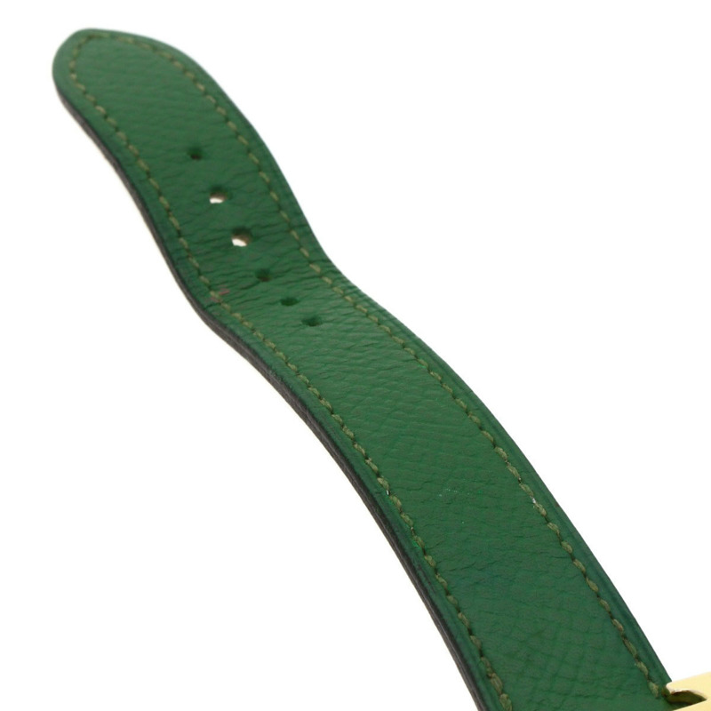 愛馬仕 HH1.201 H 女士腕錶,鍍金/皮革-9