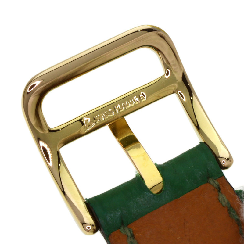 愛馬仕 HH1.201 H 女士腕錶,鍍金/皮革-12