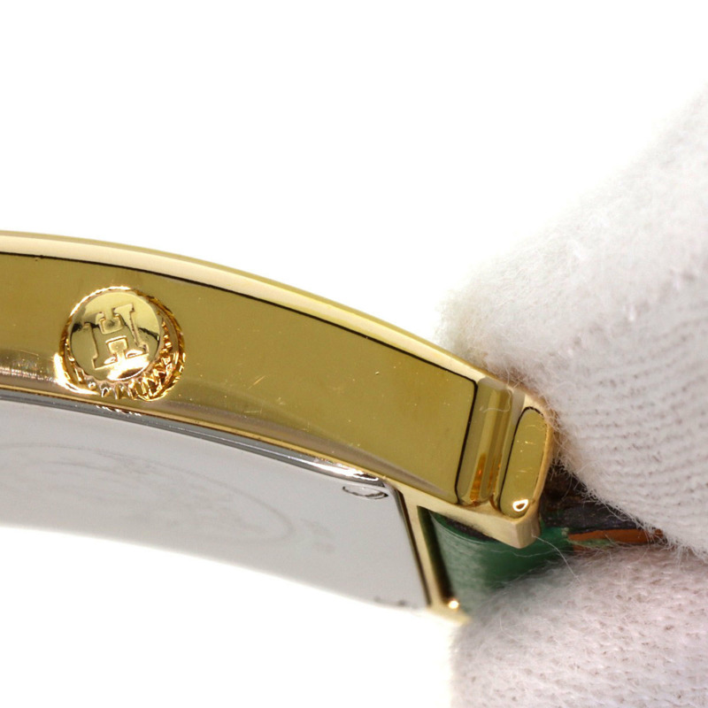 愛馬仕 HH1.201 H 女士腕錶,鍍金/皮革-14