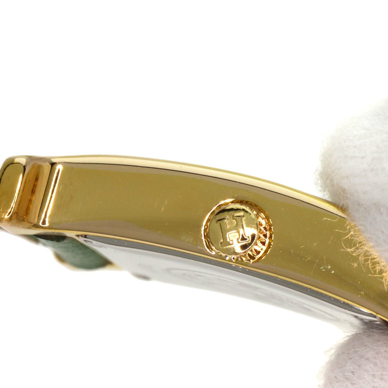 愛馬仕 HH1.201 H 女士腕錶,鍍金/皮革-16