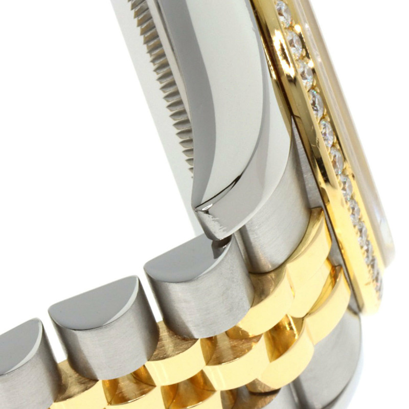 勞力士 116243G Datejust 10P 鑲鑽錶圈腕錶，精鋼/SSx18KG 錶殼，鑲鑽，男士腕錶-9