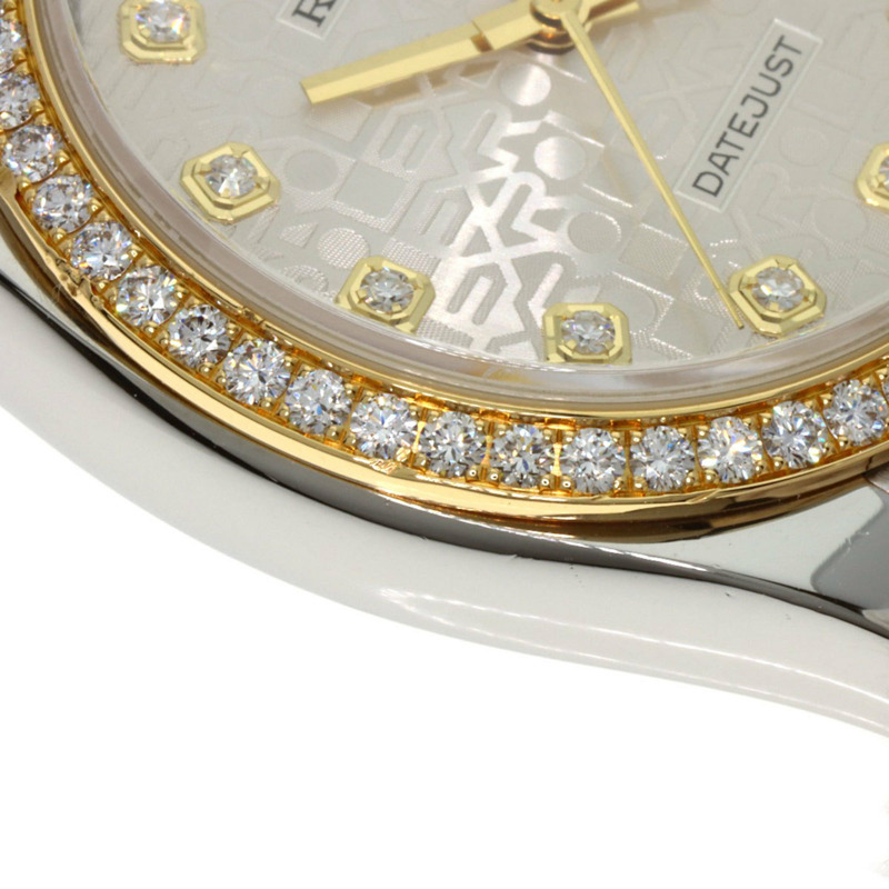 勞力士 116243G Datejust 10P 鑲鑽錶圈腕錶，精鋼/SSx18KG 錶殼，鑲鑽，男士腕錶-16